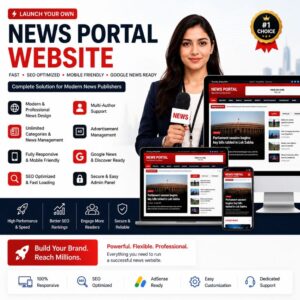 News Portal Website with Admin Panel | SEO Optimized News Portal